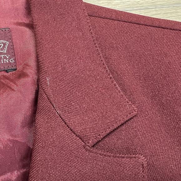 Vintage Levi’s Blazer Maroon Blazer Women’s Size 12 - M198 - Picture 3 of 12